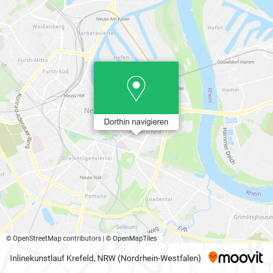 Inlinekunstlauf Krefeld Karte