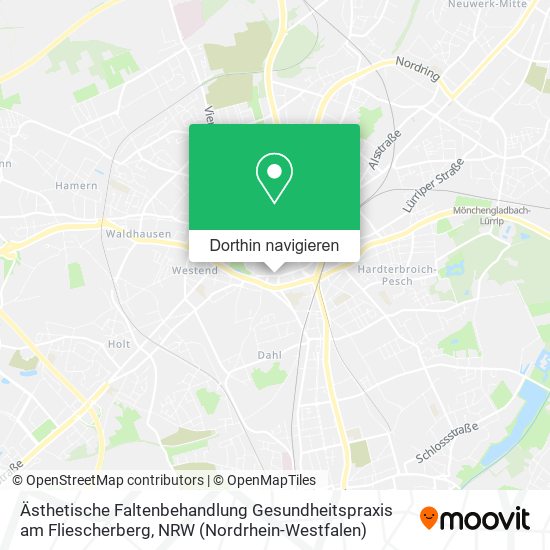 Ästhetische Faltenbehandlung Gesundheitspraxis am Fliescherberg Karte
