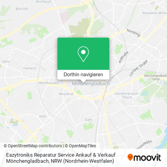 Eazytroniks Reparatur Service Ankauf & Verkauf Mönchengladbach Karte