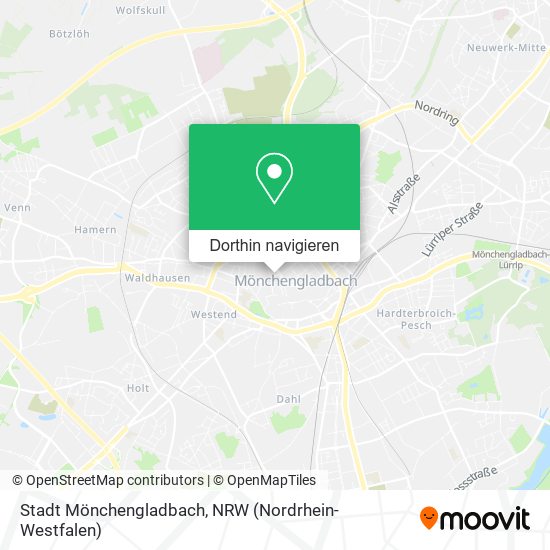 Stadt Mönchengladbach Karte