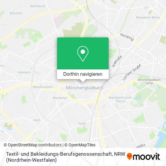 Textil- und Bekleidungs-Berufsgenossenschaft Karte