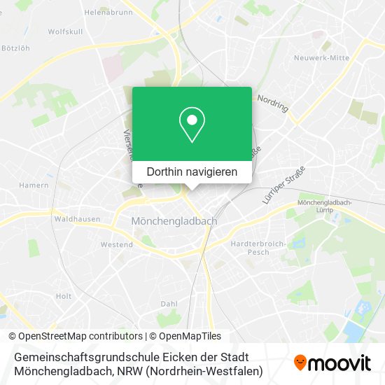 Gemeinschaftsgrundschule Eicken der Stadt Mönchengladbach Karte