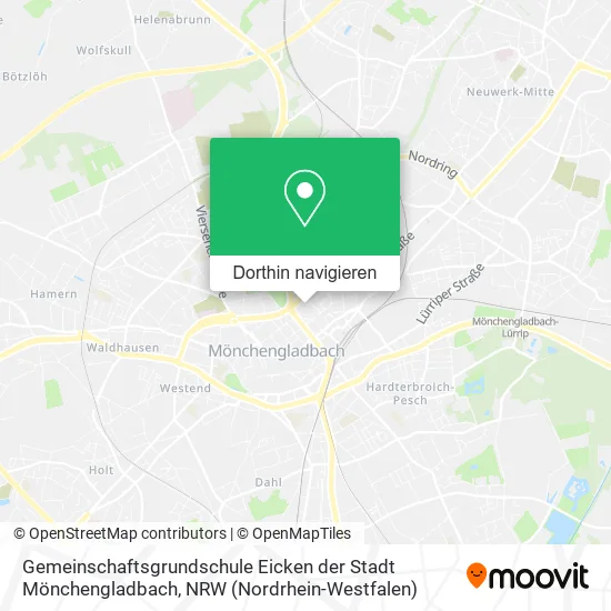 Gemeinschaftsgrundschule Eicken der Stadt Mönchengladbach Karte