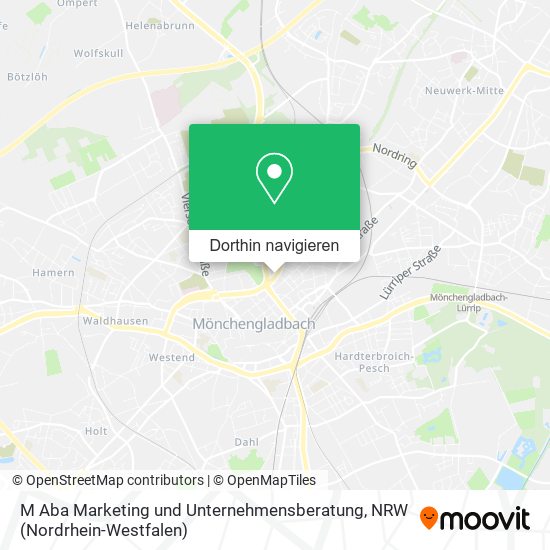 M Aba Marketing und Unternehmensberatung Karte