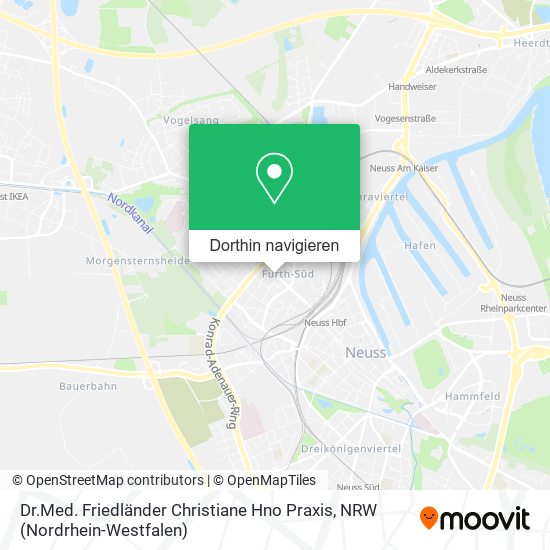 Dr.Med. Friedländer Christiane Hno Praxis Karte