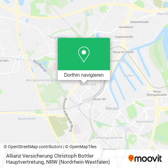 Allianz Versicherung Christoph Bottler Hauptvertretung Karte