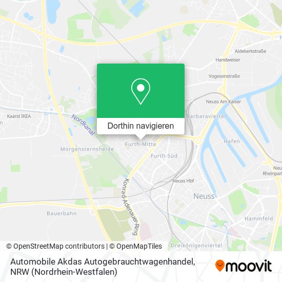 Automobile Akdas Autogebrauchtwagenhandel Karte