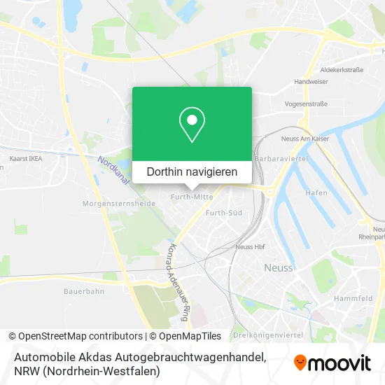 Automobile Akdas Autogebrauchtwagenhandel Karte