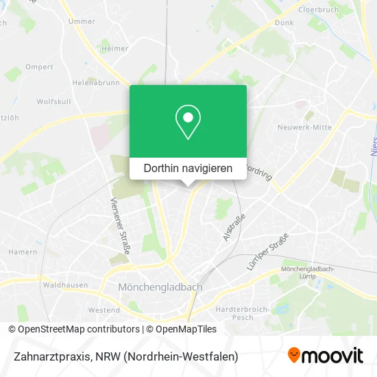 Zahnarztpraxis Karte