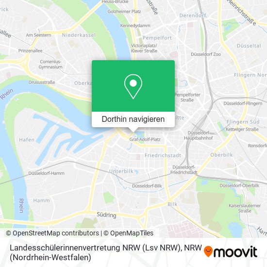 Landesschülerinnenvertretung NRW (Lsv NRW) Karte