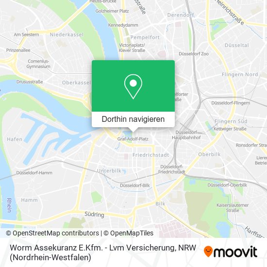 Worm Assekuranz E.Kfm. - Lvm Versicherung Karte