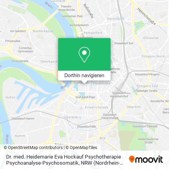 Dr. med. Heidemarie Eva Hockauf Psychotherapie Psychoanalyse-Psychosomatik Karte