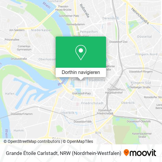 Grande Étoile Carlstadt Karte