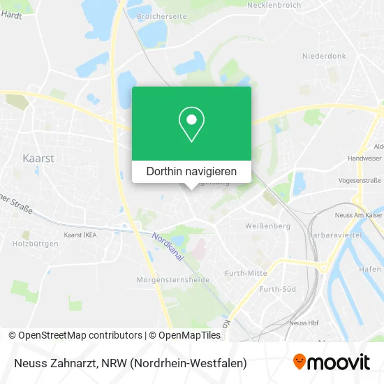 Neuss Zahnarzt Karte