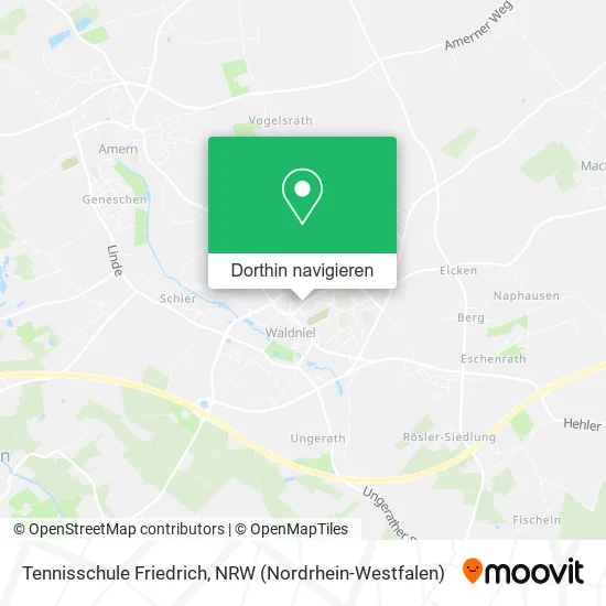 Tennisschule Friedrich Karte