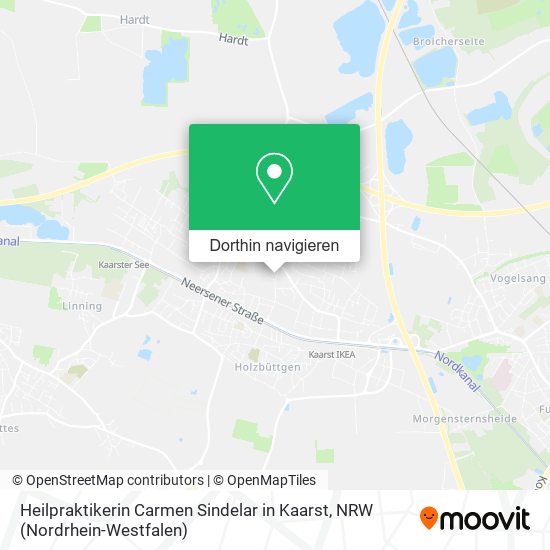 Heilpraktikerin Carmen Sindelar in Kaarst Karte