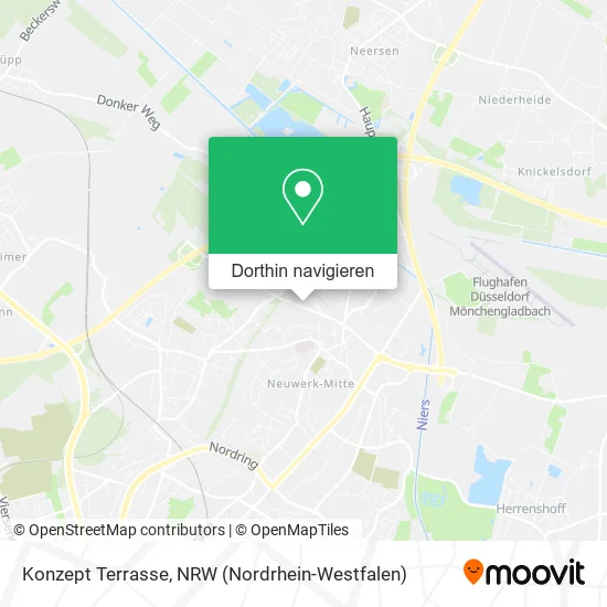 Konzept Terrasse Karte