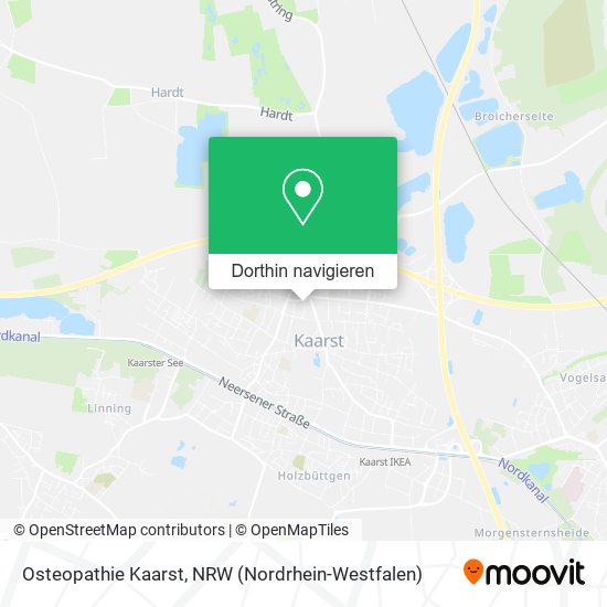 Osteopathie Kaarst Karte