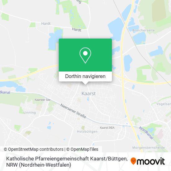 Katholische Pfarreiengemeinschaft Kaarst / Büttgen Karte