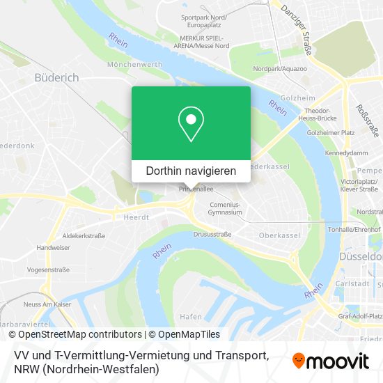 VV und T-Vermittlung-Vermietung und Transport Karte