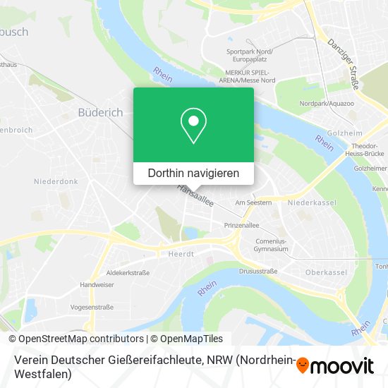 Verein Deutscher Gießereifachleute Karte