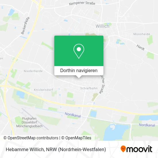 Hebamme Willich Karte