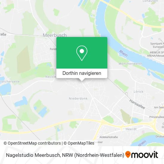 Nagelstudio Meerbusch Karte