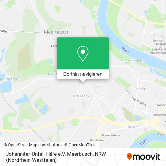 Johanniter-Unfall-Hilfe e.V. Meerbusch Karte