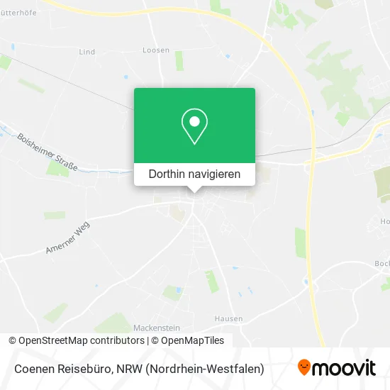 Coenen Reisebüro Karte