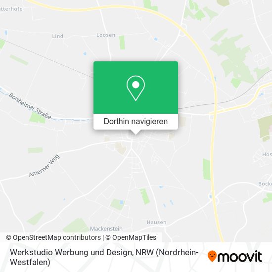 Werkstudio Werbung und Design Karte