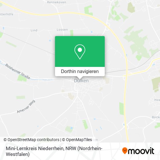 Mini-Lernkreis Niederrhein Karte