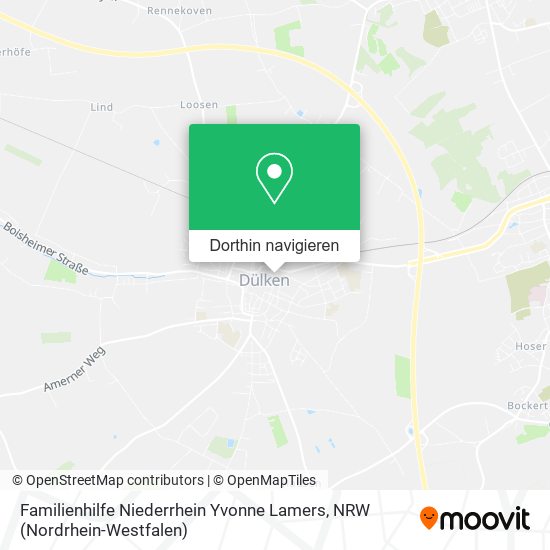 Familienhilfe Niederrhein Yvonne Lamers Karte