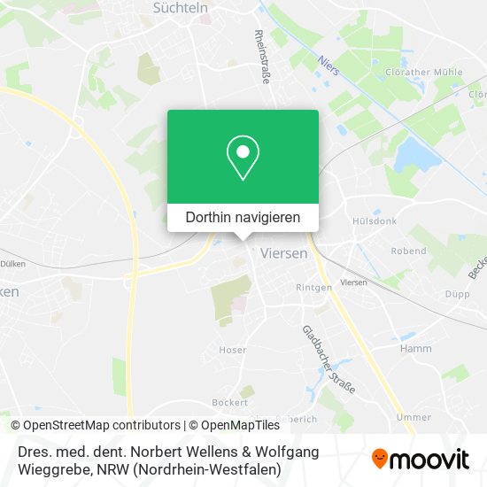Dres. med. dent. Norbert Wellens & Wolfgang Wieggrebe Karte