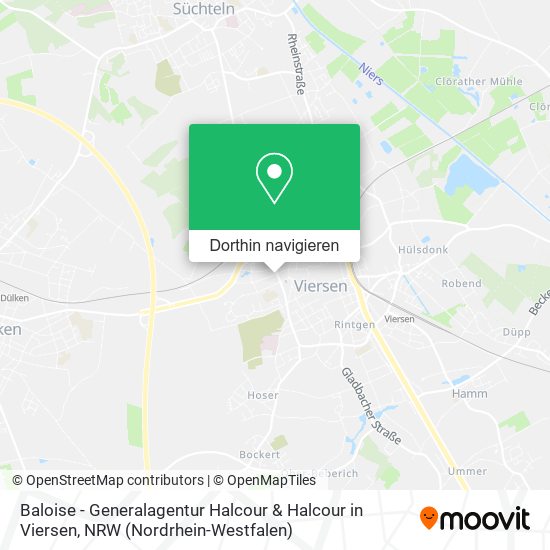 Baloise - Generalagentur Halcour & Halcour in Viersen Karte