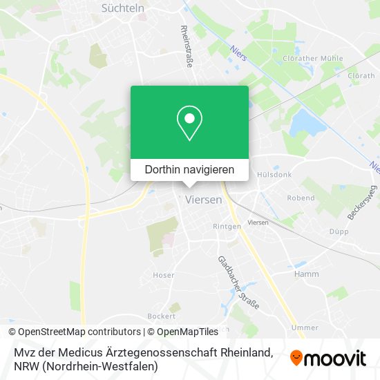 Mvz der Medicus Ärztegenossenschaft Rheinland Karte