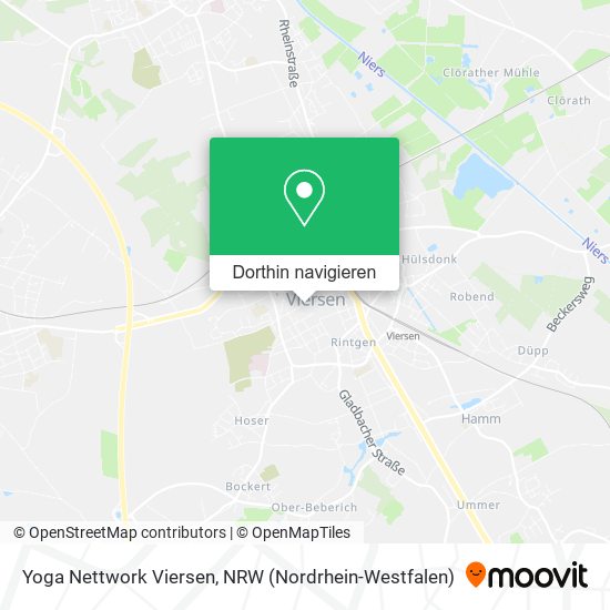 Yoga Nettwork Viersen Karte