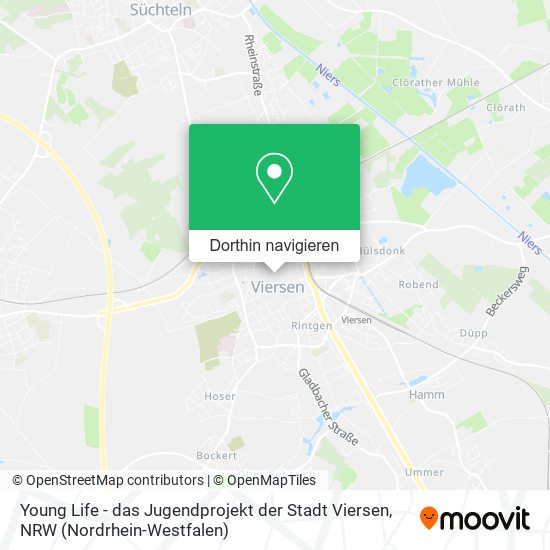 Young Life - das Jugendprojekt der Stadt Viersen Karte