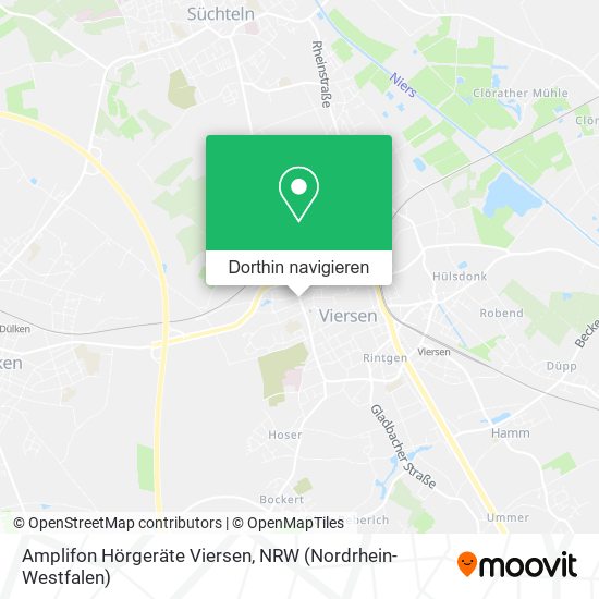 Amplifon Hörgeräte Viersen Karte
