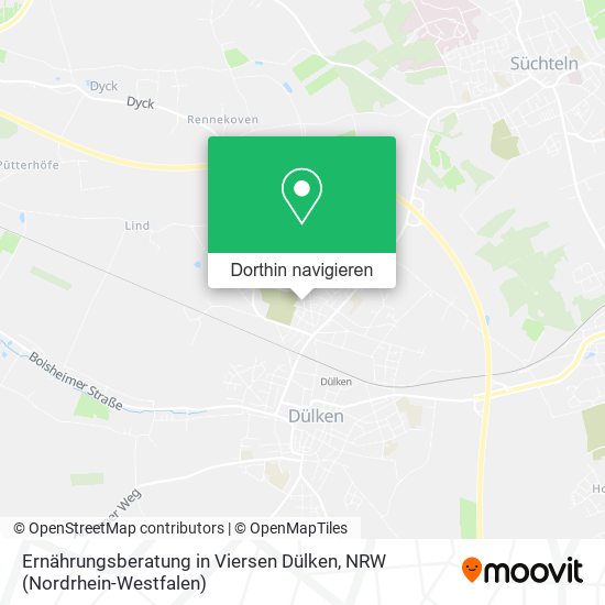 Ernährungsberatung in Viersen Dülken Karte