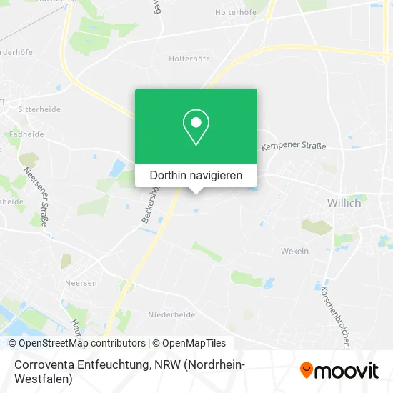 Corroventa Entfeuchtung Karte