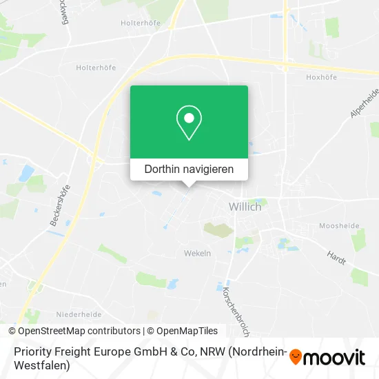 Priority Freight Europe GmbH & Co Karte