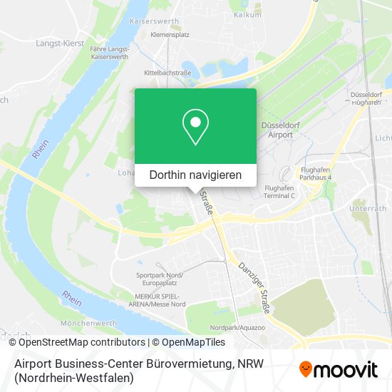 Airport Business-Center Bürovermietung Karte