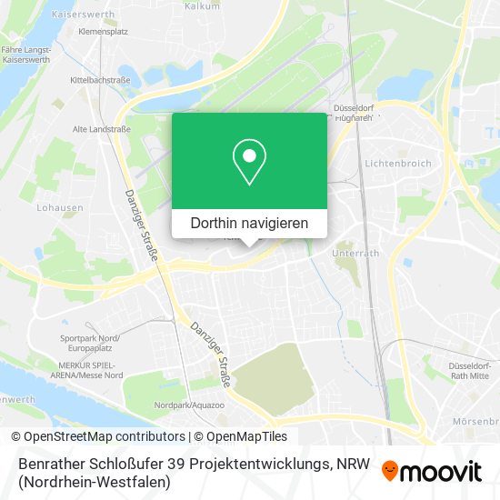 Benrather Schloßufer 39 Projektentwicklungs Karte