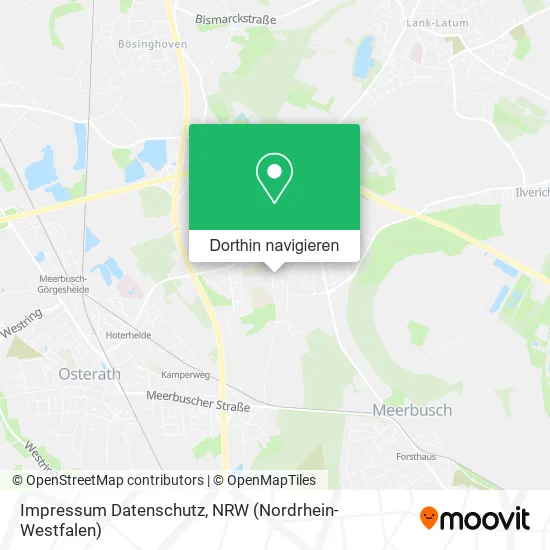 Impressum Datenschutz Karte