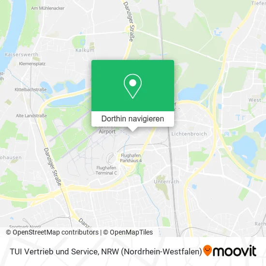 TUI Vertrieb und Service Karte