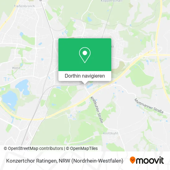 Konzertchor Ratingen Karte