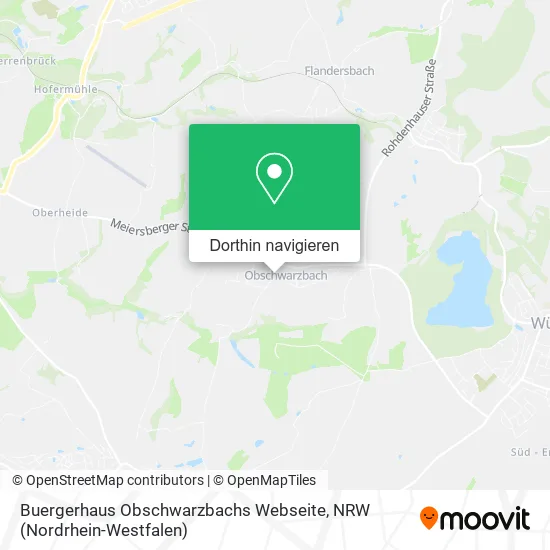 Buergerhaus Obschwarzbachs Webseite Karte