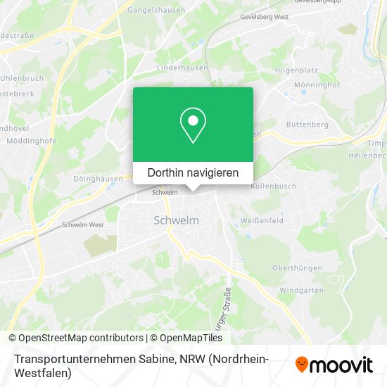 Transportunternehmen Sabine Karte