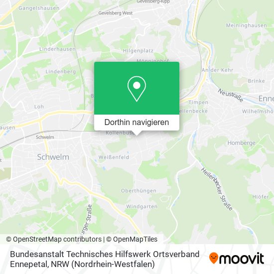 Bundesanstalt Technisches Hilfswerk Ortsverband Ennepetal Karte