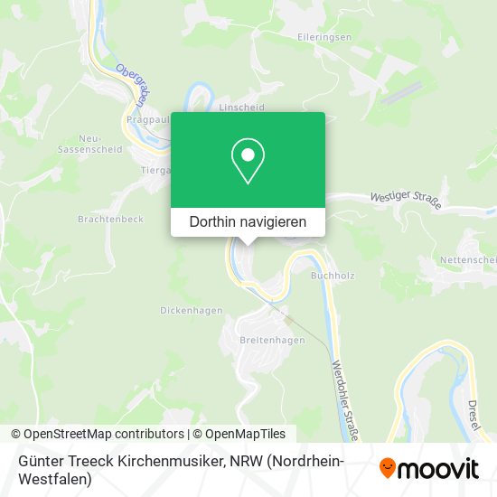 Günter Treeck Kirchenmusiker Karte